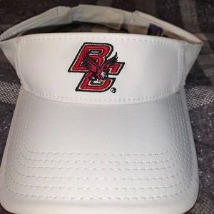 Boston college white visor